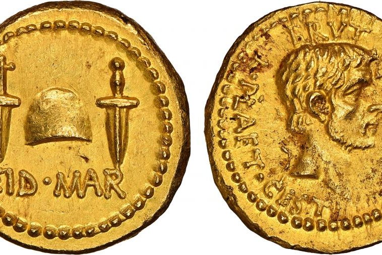 Moneda del asesinato de Julio César subastada por un récord de 3,5 ...